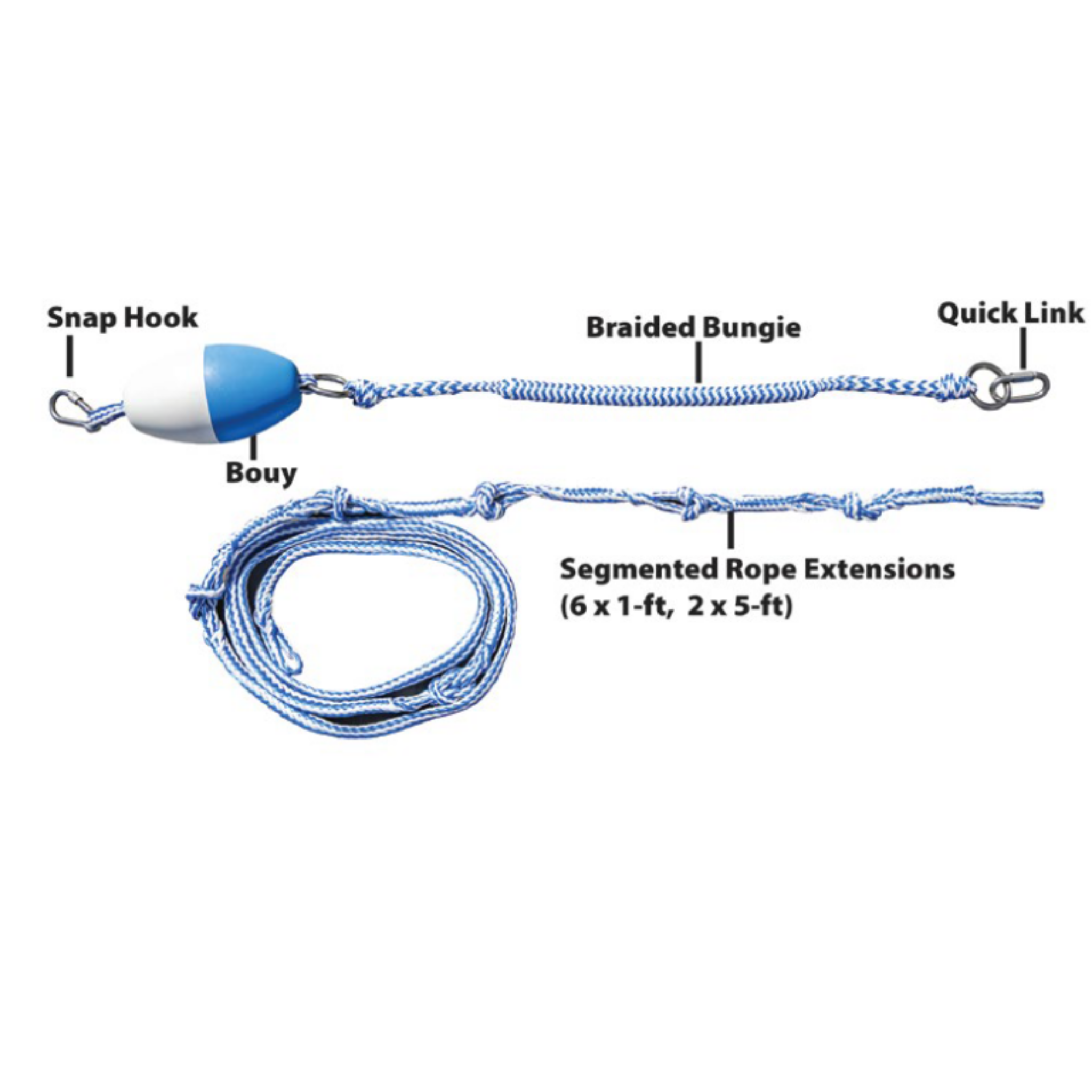19' Complete Vertical Mooring Line