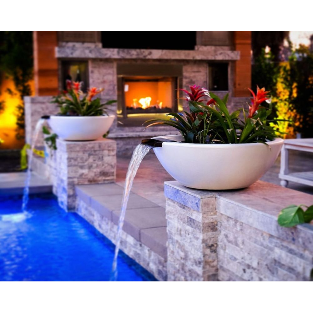 The Outdoor Plus Sedona Planter & Water Bowl-GFRC