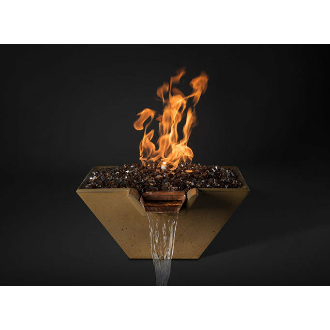 Slick Rock Square Cascade Fire on Glass