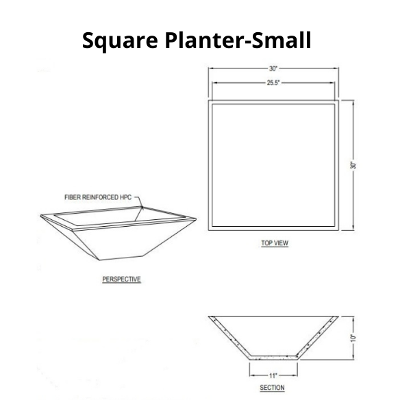 Slick Rock Square Planter